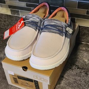 Hey Dude Womens Wendy Sox Funk Navy Size 10 Loafer Slip On Shoe